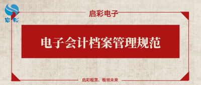 电子会计档案管理规范