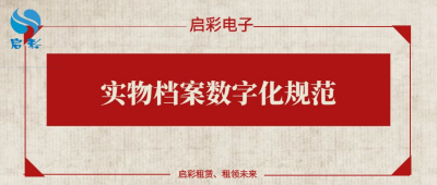 实物档案数字化规范